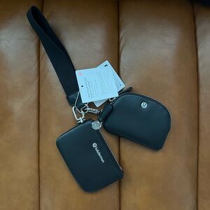 lululemon | Cactus “Leather” Dual Pouch Wristlet